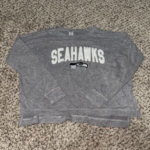 Team Apparel Gray Seahawks Crewneck Sweater